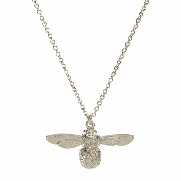 Alex Monroe Baby Bee Necklace in Silver