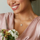 Alex Monroe Big Daisy Necklace in Silver & Gold