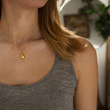 Alex Monroe Dor Beetle Necklace in Gold