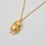 Alex Monroe Dor Beetle Necklace in Gold