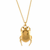 Alex Monroe Dor Beetle Necklace in Gold