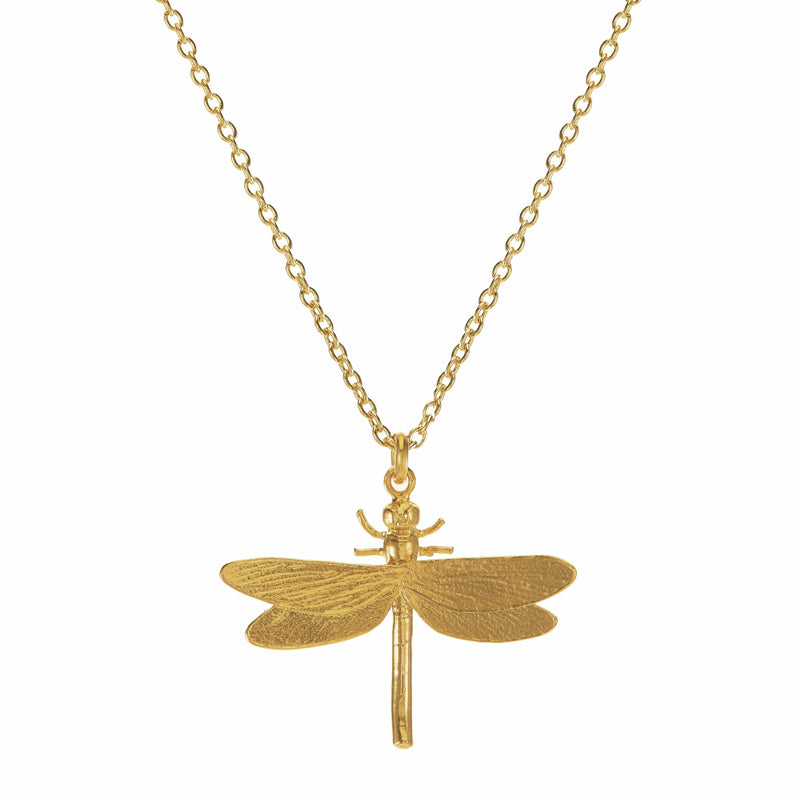 Alex Monroe Dragonfly Necklace in Gold