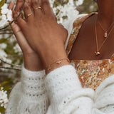 Alex Monroe Garden Gathering Charm Bracelet in Gold