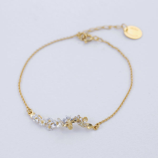 Alex Monroe In-Line Garden Gathering Bracelet with Itsy Bitsy Bee