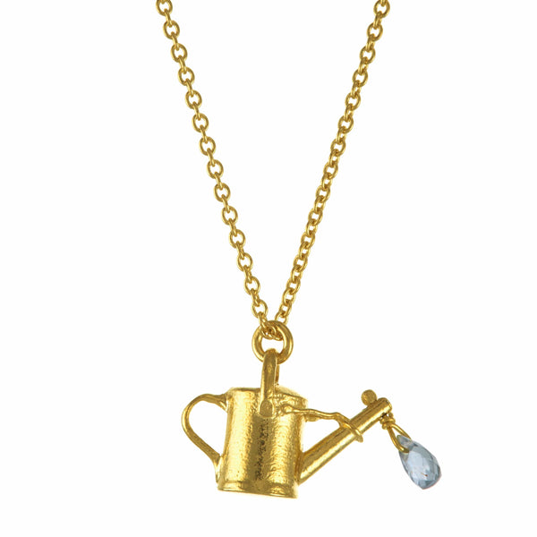 Alex Monroe Watering Can Necklace in Gold