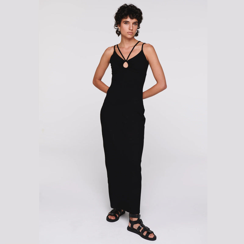 Aligne Hildie Cut Out Dress Black