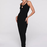 Aligne Hildie Cut Out Dress Black