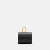AllSaints AirPod Leather Case in Black