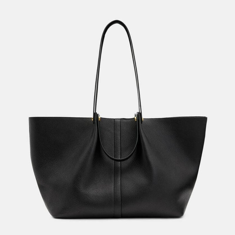 AllSaints Allington Leather Tote Bag in Black - Main Image