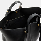 AllSaints Allington Leather Tote Bag in Black