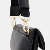 Allsaints Ezra Leather Quilted Crossbody Bag in Black
