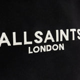 AllSaints Izzy Large Logo Knitted Tote Bag in Black