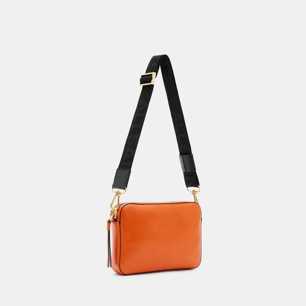 Allsaints Lucille Leather Crossbody Bag in Pyrole Orange