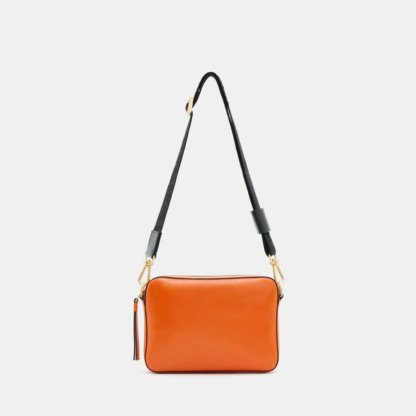 Allsaints Lucille Leather Crossbody Bag in Pyrole Orange