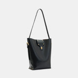 Allsaints Miro Adjustable Leather Shoulder Bag in Black