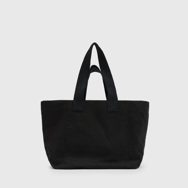 AllSaints Ali Logo Canvas Tote Bag In Black