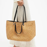 AllSaints Allington Straw Tote Bag in Natural