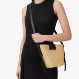 AllSaints Ebro Woven Cross-Body Bag In Natural