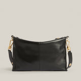 AllSaints Eve Leather Quilted Crossbody Bag in Black