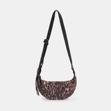 AllSaints Half Moon Anita Leopard Print Nylon Bag in Natural Brown