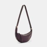 AllSaints Half Moon Leather Crossbody Bag