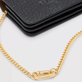 AllSaints Honore Grained Leather Crossbody Bag In Black