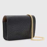 AllSaints Honore Grained Leather Crossbody Bag In Black