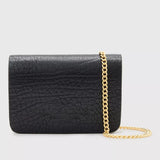 AllSaints Honore Grained Leather Crossbody Bag In Black