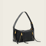 AllSaints Jean Rey Leather Shoulder Bag in Black