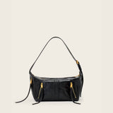 AllSaints Jean Rey Leather Shoulder Bag in Black