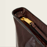 AllSaints Jean Rey Leather Tote Bag in Cognac Brown