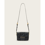 AllSaints Jupiter Small Quilt Crossbody Bag In Black