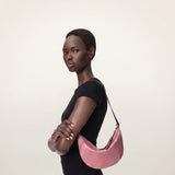 AllSaints Luna Slouchy Leather Crossbody Bag In Raspberry Pink