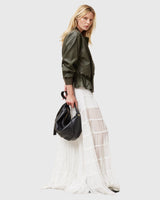 AllSaints Madea Leather Shoulder Bag In Black