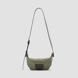 AllSaints Madea Snake Crossbody Bag In Military Green