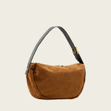 AllSaints Noemie Suede Shoulder Bag In Tobacco Brown