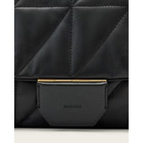 AllSaints Ondine Quilted Leather Shoulder Bag In Black