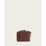 AllSaints Remy Leather Wallet in Dark Red