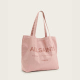 AllSaints Underground Logo Printed Tote Bag Bramble Pink