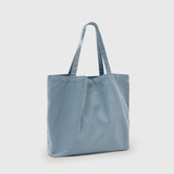 AllSaints Underground Shopper Logo Printed Tote Bag In Washed Blue
