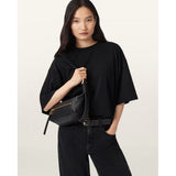 AllSaints Vega Leather Mini Bag In Black