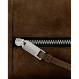 AllSaints Vega Suede Mini Bag In Fango Brown