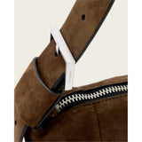 AllSaints Vega Suede Mini Bag In Fango Brown
