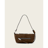 AllSaints Vega Suede Mini Bag In Fango Brown
