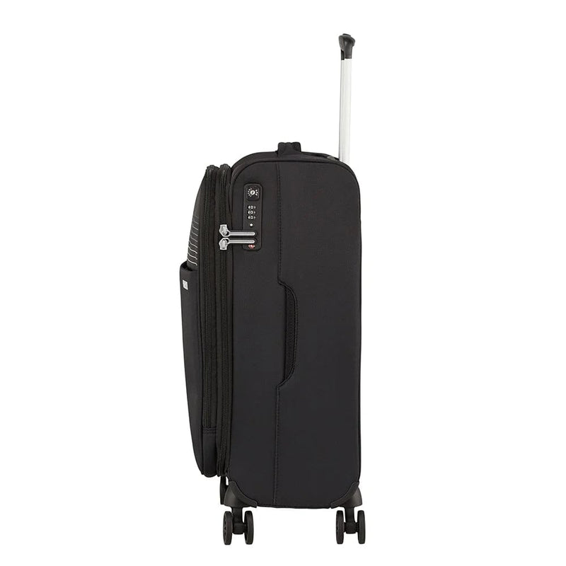 American Tourister Lite Ray Spinner 55 Expandable jet black