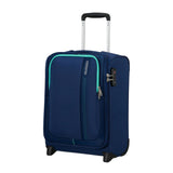 American Tourister Sea Seeker 45cm Upright 2 Wheel Suitcase In Combat Navy