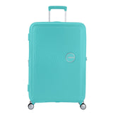American Tourister Soundbox 4 Wheel Expandable Suitcase 67cm Poolside Blue