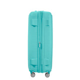 American Tourister Soundbox 4 Wheel Expandable Suitcase 67cm Poolside Blue