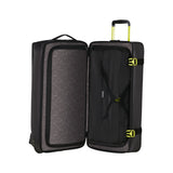 American Tourister Urban Track 78.5cm Duffle With Wheels In Black/Lime