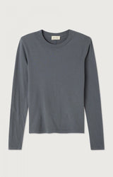Amercican Vintage Gamipy Long Sleeve T-Shirt in Steel Grey